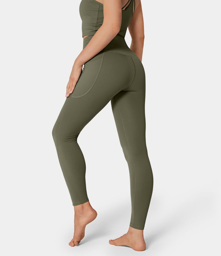 Women’s Everyday Cloudful™ Fabric 3.0 Crossover Pocket Plain Leggings - HALARA | HALARA