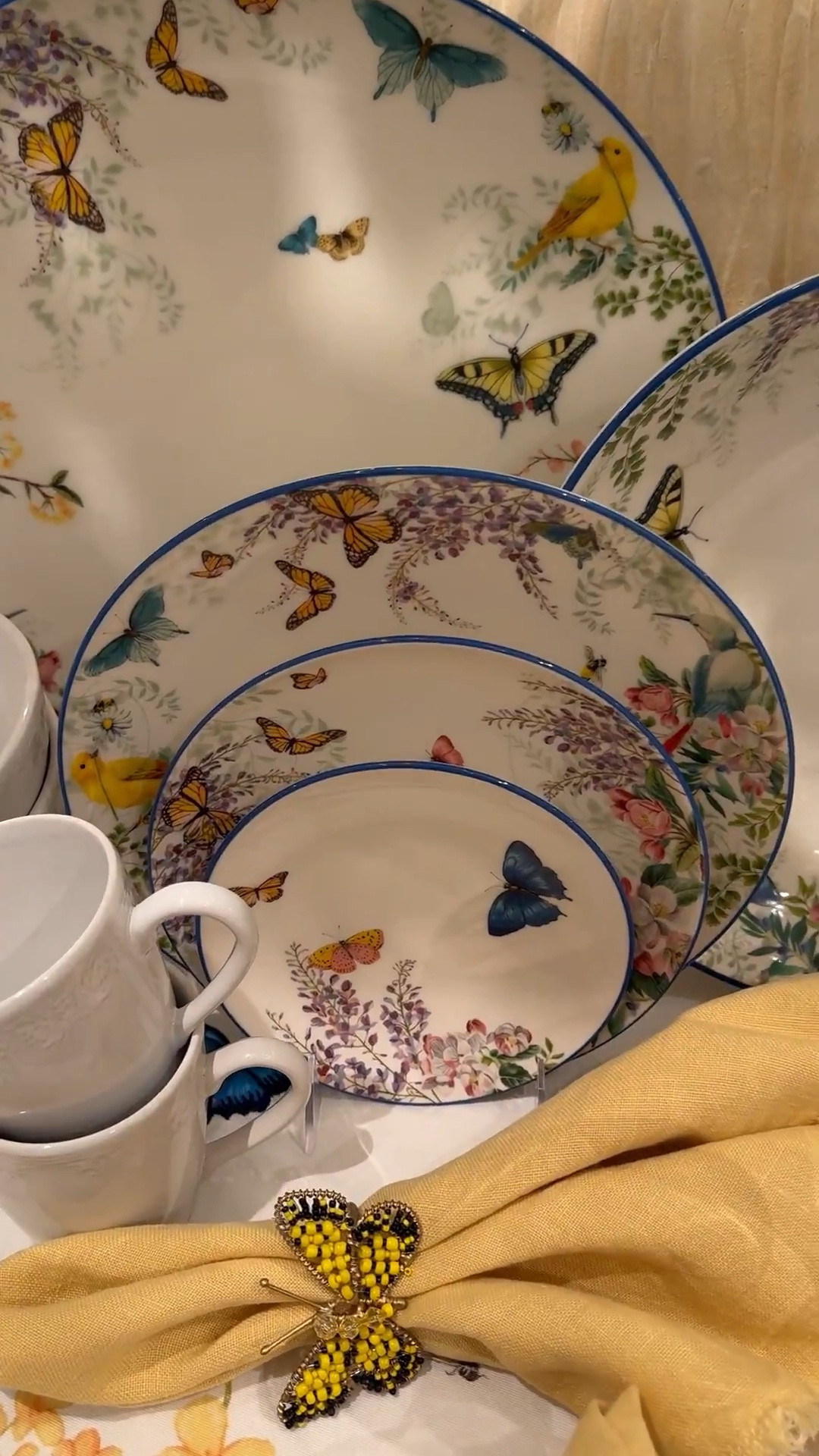 Obsessed with this butterfly dinnerware!  Spring tabletop decor, place setting, home refresh 

#LTKHome #LTKSeasonal #LTKdayinmylife