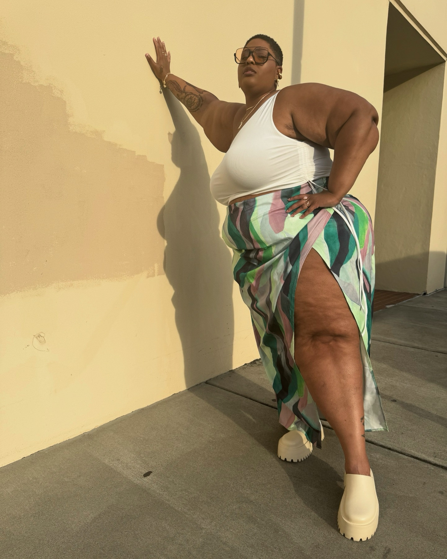 Eat your vegetables 
•
Top @amazonfashion 
Skirt @prettylittlething 
Shades + Clogs @temu 
••
Plus Size, Plus Size Content Creator, Plus Size Style, OOTD, Plus Size OOTD, Plus Size Outfit Ideas, Amazon Fashion, PrettyLittleThingPlus

#LTKSummerSales 

#LTKPlusSize