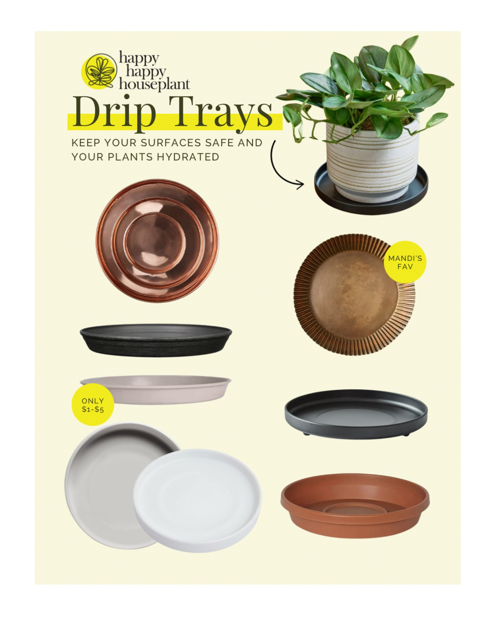 No one wants their houseplants to ruin their home! Use drip trays, they will save your surfaces ✨!

#LTKhome #LTKfindsunder50 #LTKSeasonal