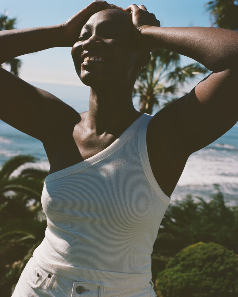 Essential One-Shoulder Tank | Abercrombie & Fitch (US)