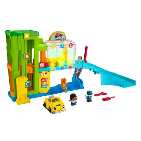 Fisher-Price Little People Toddler Playset with Figures & Toy Car, Light-up Learning Garage | Walmart (US)