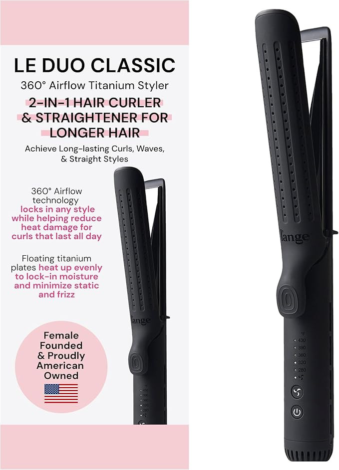 L'ANGE HAIR Le Duo Grande 360° Airflow Styler | 2-in-1 Curling Wand & Titanium Flat Iron Profess... | Amazon (US)