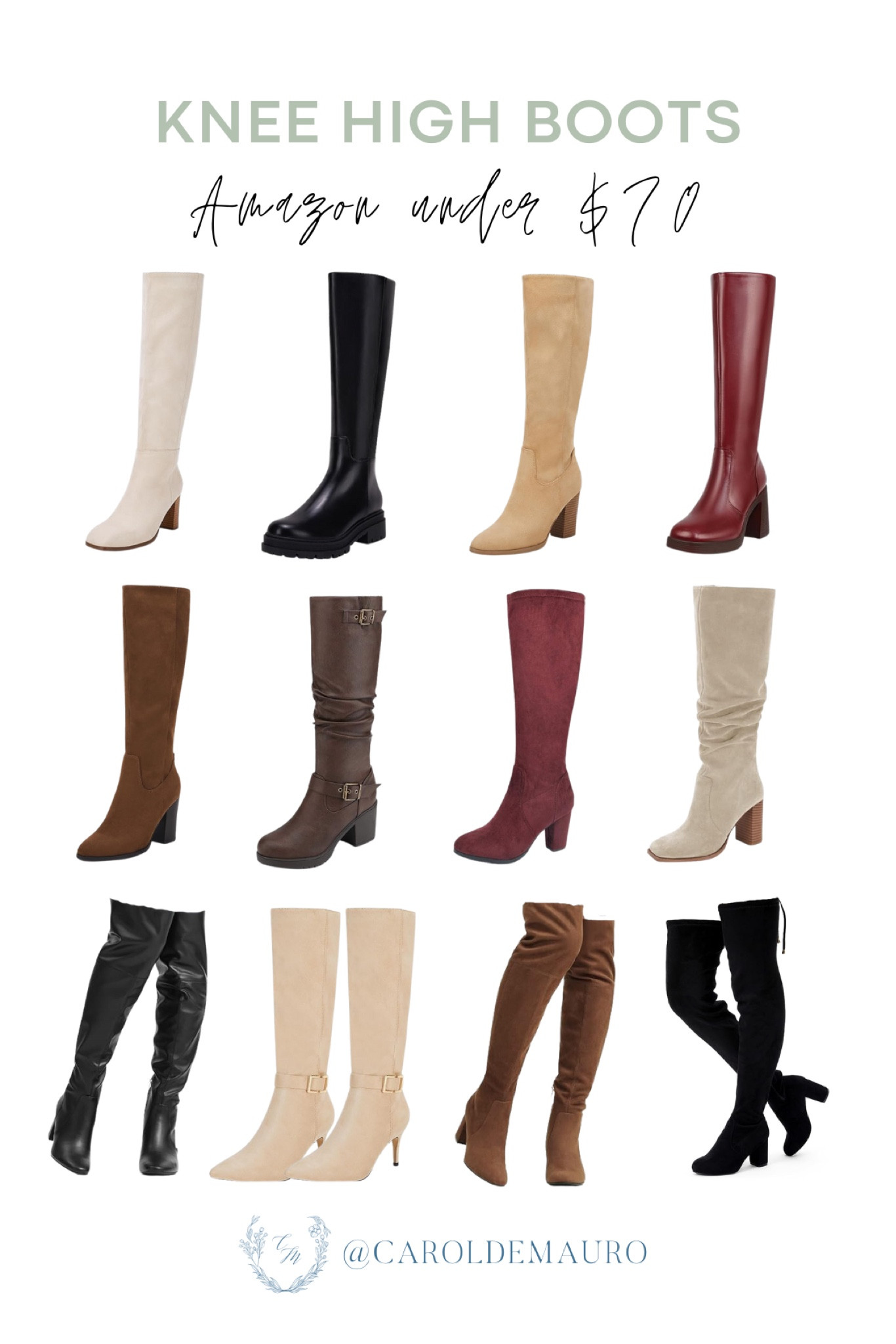 Check out these affordable knee high boots for under $50!
#shoeinspo #petitestyle #fashionfinds #fallwardrobe

#LTKshoecrush #LTKfindsunder50 #LTKSeasonal