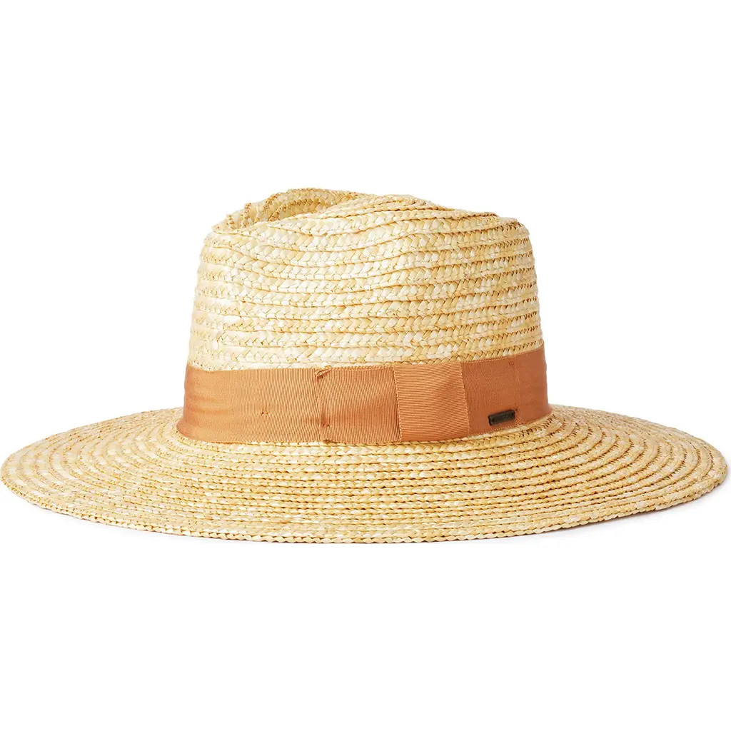 Brixton Joanna Straw Hat in Honey/Lion at Nordstrom, Size X-Small | Nordstrom
