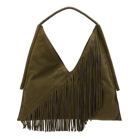 Vince Camuto Liann Fringe Suede Hobo - 23272815 | HSN | HSN