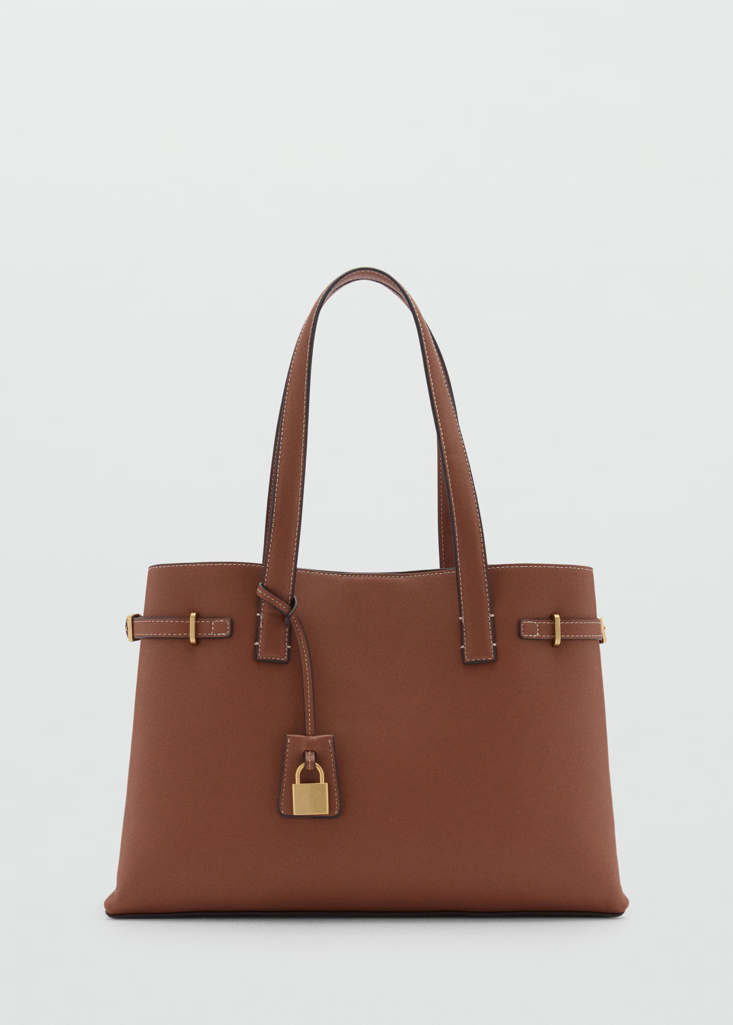 Shopper bag with padlock - Women | MANGO USA | Mango (US/MX/AU)