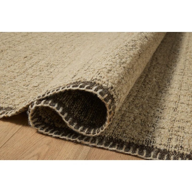 Amber Lewis x Loloi Bowie Sand / Coffee Area Rug | Wayfair North America