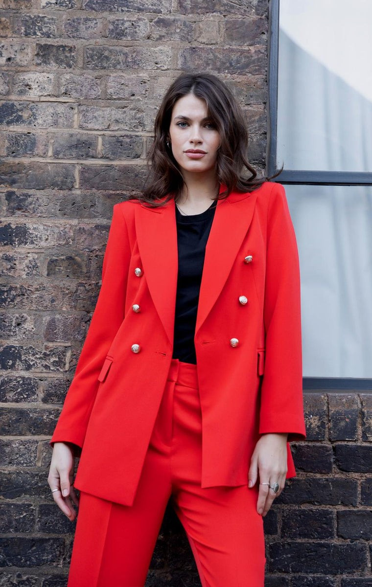 Hazel Double Breasted Military Jacket | Lord & Taylor