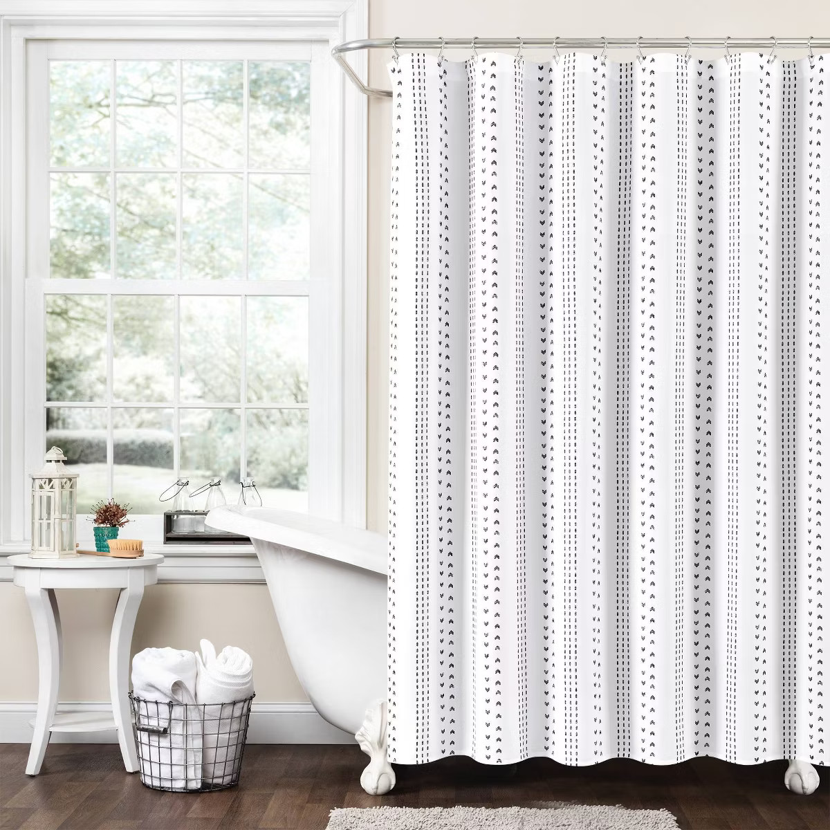 72"x72" Hygge Striped Single Shower Curtain - Lush Décor | Target