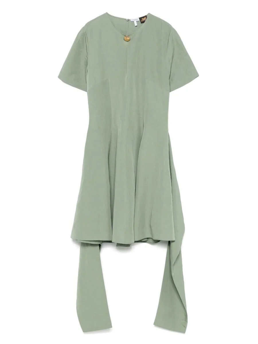 Loewe x Paula's Ibiza Pebble Linen Blend Short Dress | Baltini