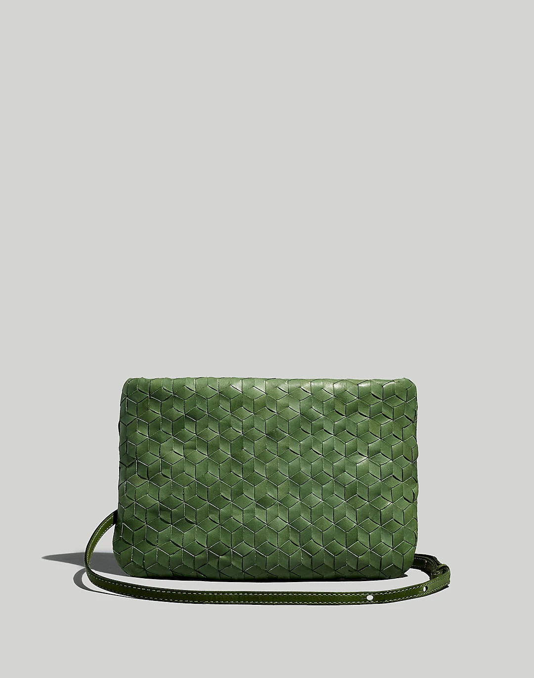 The Puff Crossbody Bag: Woven Leather Edition | Madewell