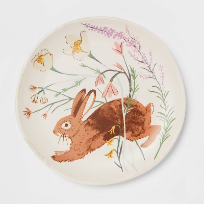 8.7" Melamine Bunny Salad Plate Brown - Threshold™ | Target