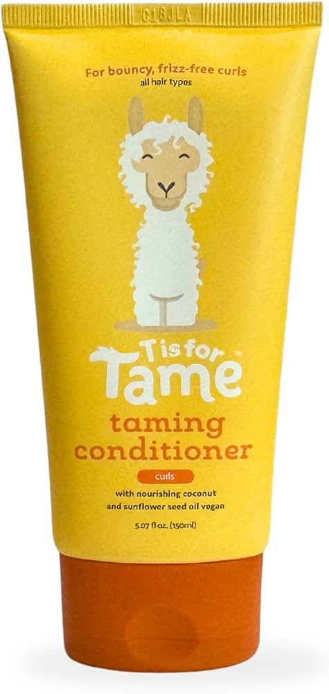 T is for Tame Taming Conditioner for Kids – Natural Curly Hair Conditioner with Jojoba & Sunflo... | Amazon (US)
