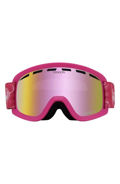 DRAGON Lil D Base Ion 44mm Snow Goggles in Venus/Pink Ion at Nordstrom | Nordstrom