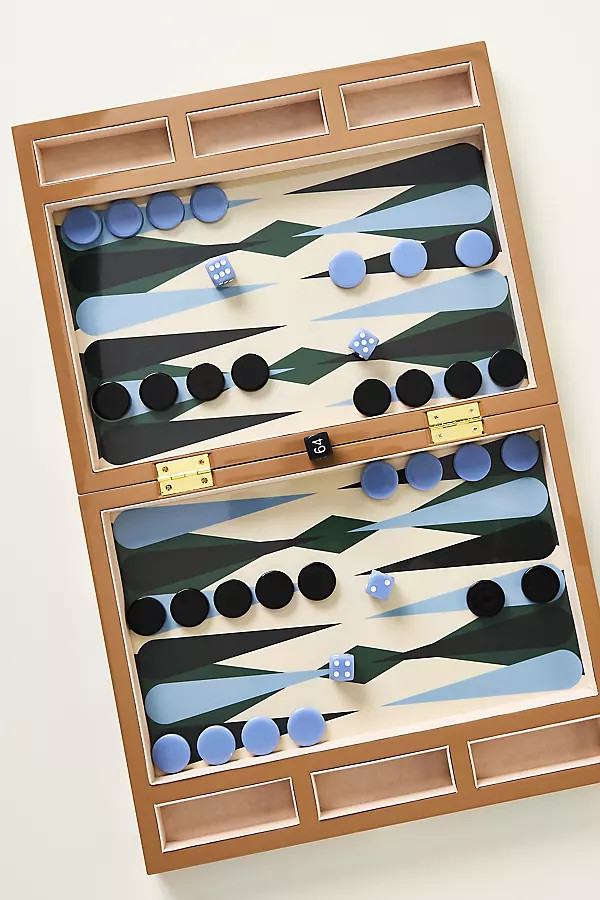 Lacquered Backgammon Game Set | Anthropologie (US)