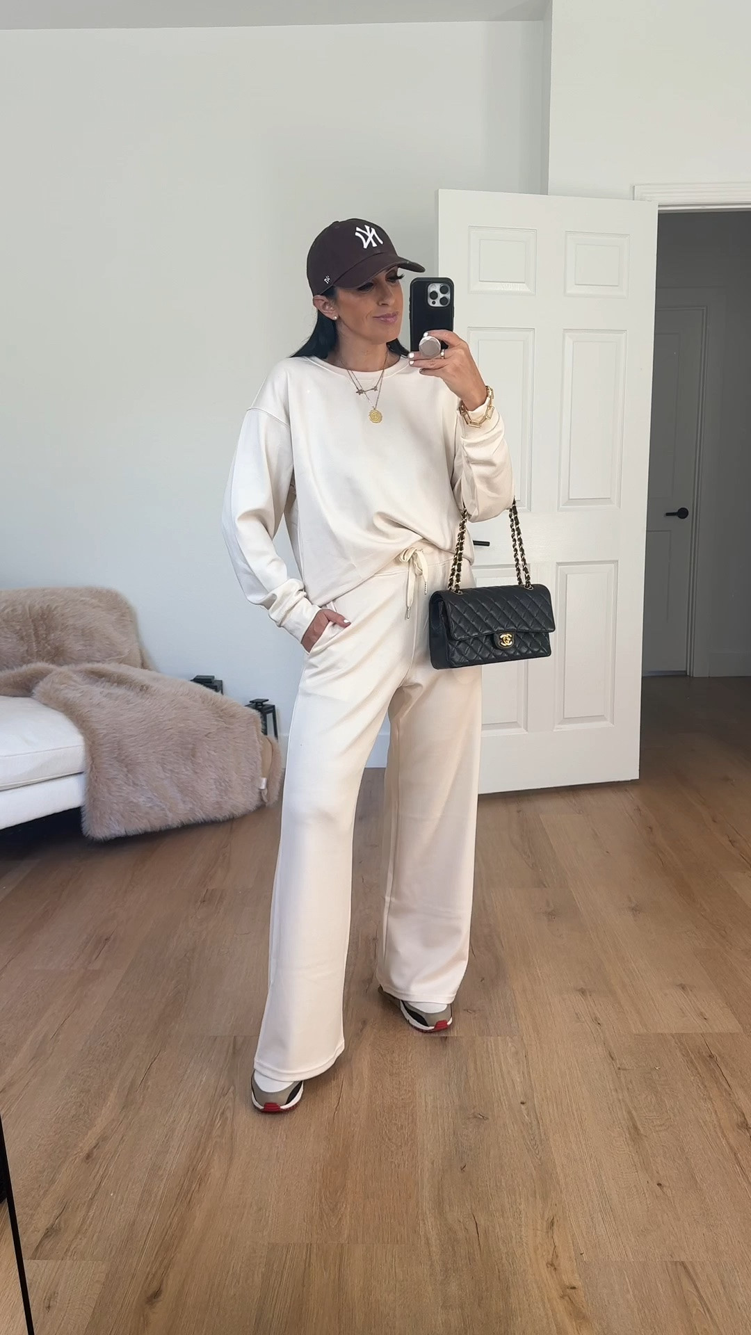 Feels like Spanx two piece set wearing size medium.