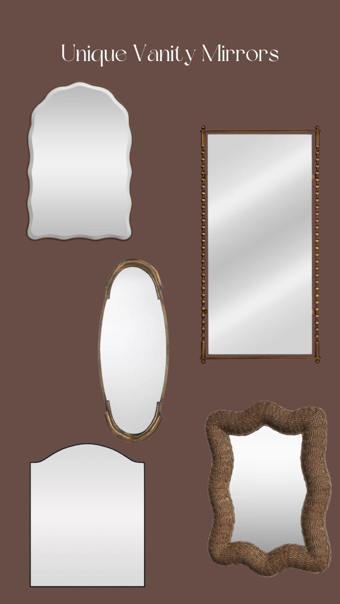 Unique vanity mirror options!

#LTKFindsUnder100 #LTKFamily #LTKHome