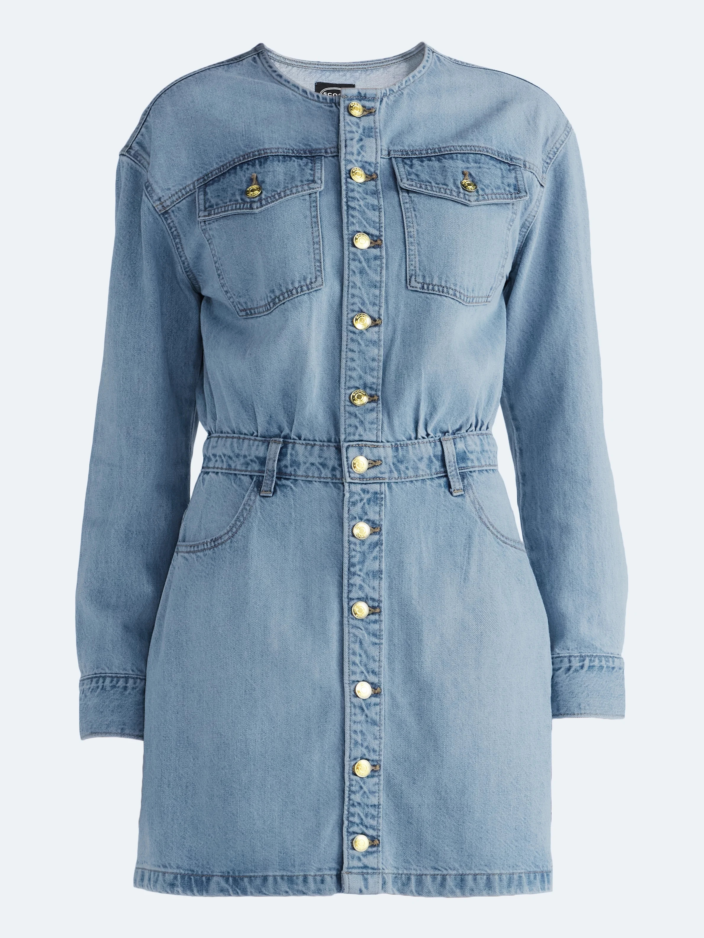 Scoop Women's and Women's Plus Mini Button Front Dress, Sizes XS-4X - Walmart.com | Walmart (US)