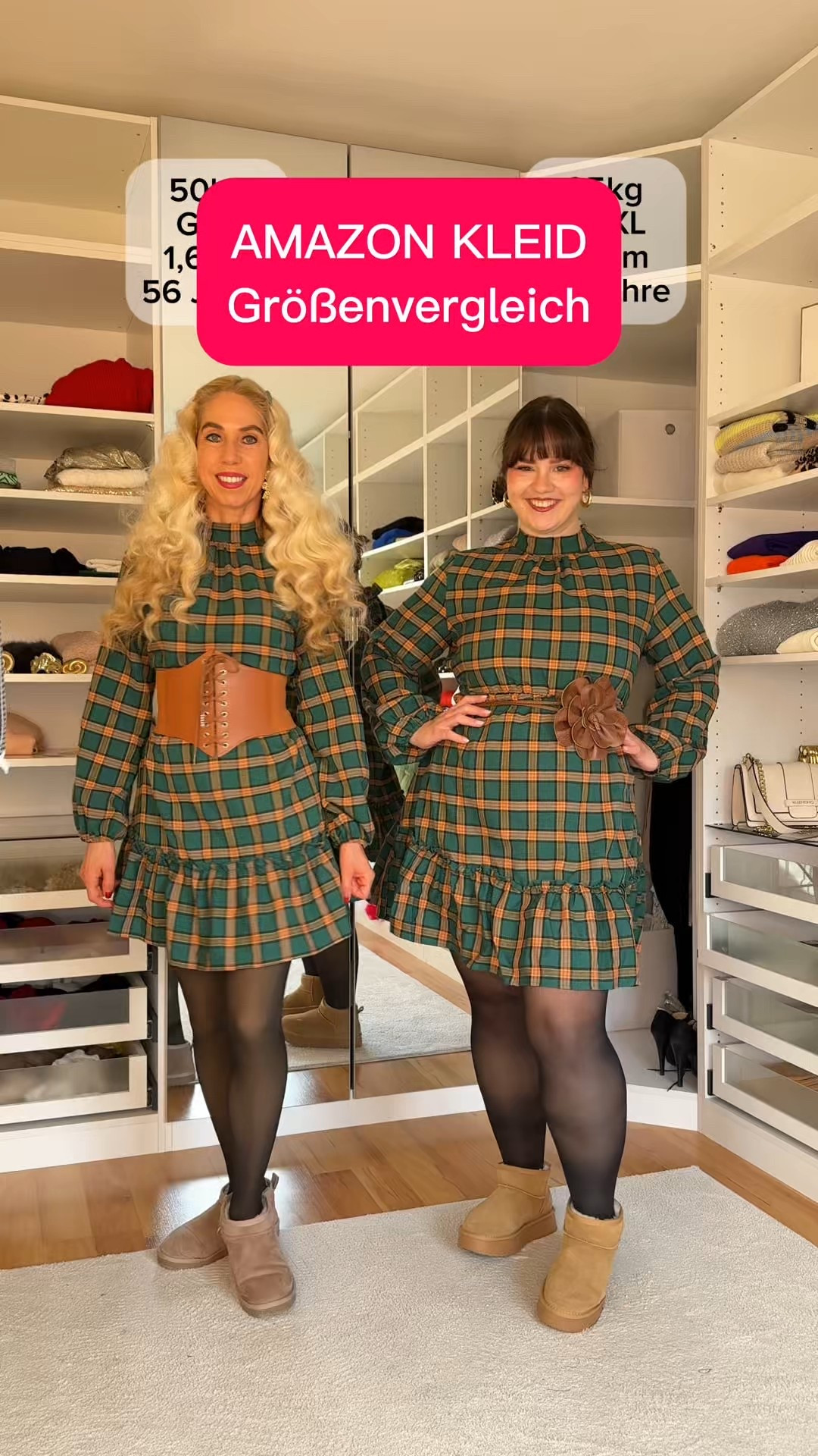 Wir tragen Gr.S und XL

#LTKkleider #LTKplussize #LTKdeutschland