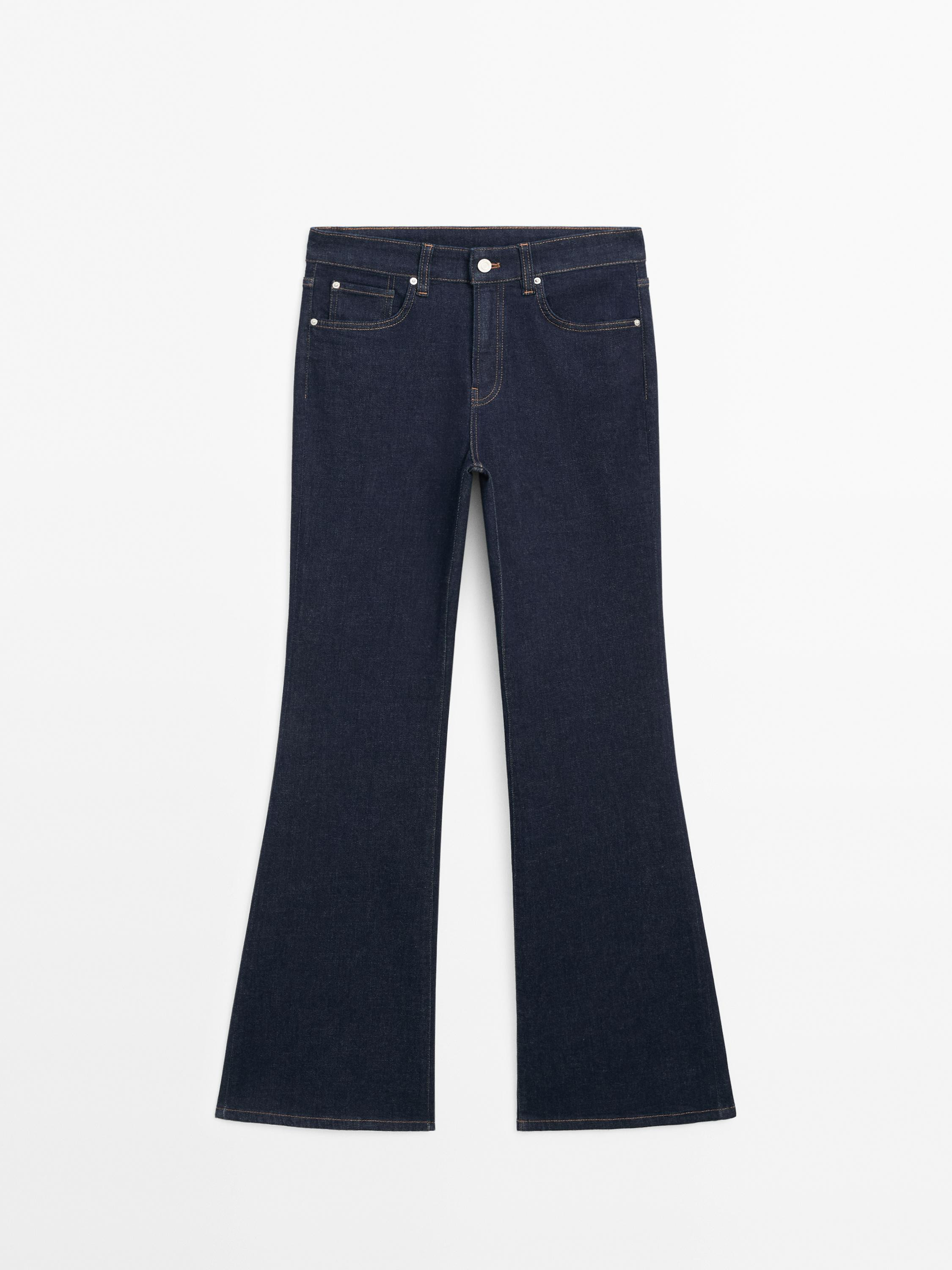Flared high-waist skinny jeans £59.95  Add to basket  SELECT SIZE Skinny flare fit: This fit com... | Massimo Dutti UK