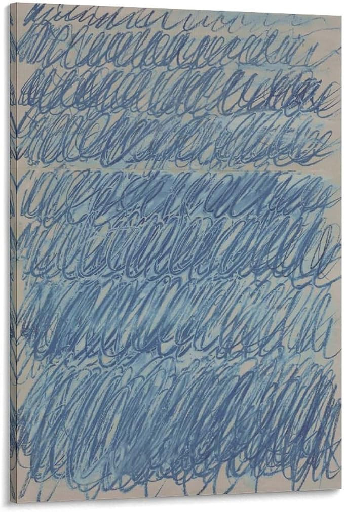 WANSHI Cy Twombly Untitled (24) Large Canvas Printing Famous Paintings Office Home Wall Art Decor... | Amazon (US)
