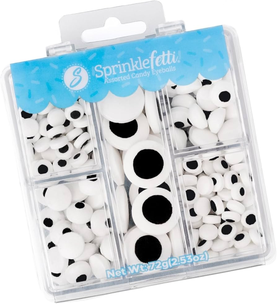 Sweets Indeed Candy Eyeballs, Edible Eyes, Assorted Variety, Perfect for Cake Decorations, Baking... | Amazon (US)
