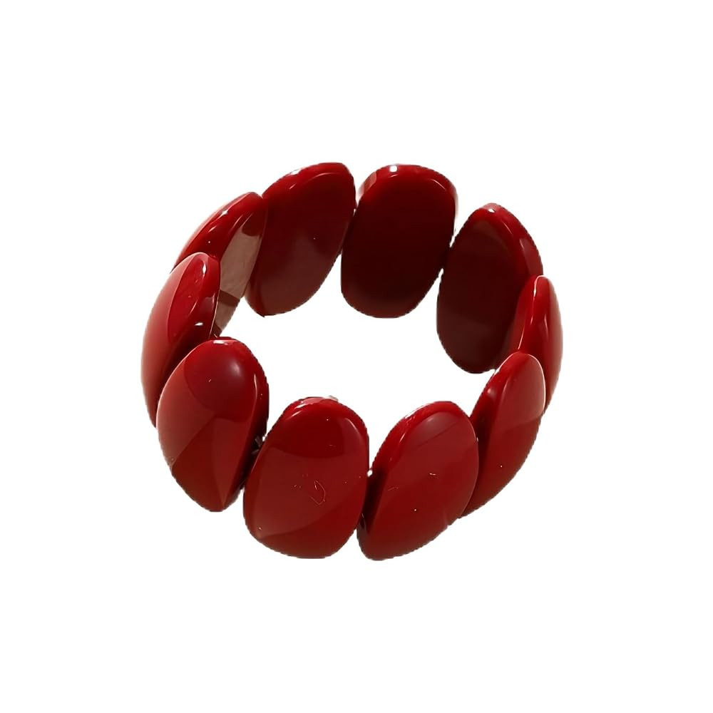 tenghong2021 Colorful Acrylic Resin Bracelet for Women Multiple Color Square Acrylic Resin Chunky... | Amazon (US)