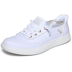 Amazon.com | Skechers Women's Hands Free Slip-Ins Skip Cute - B Cute Sweet Sneaker, White, 10 | L... | Amazon (US)