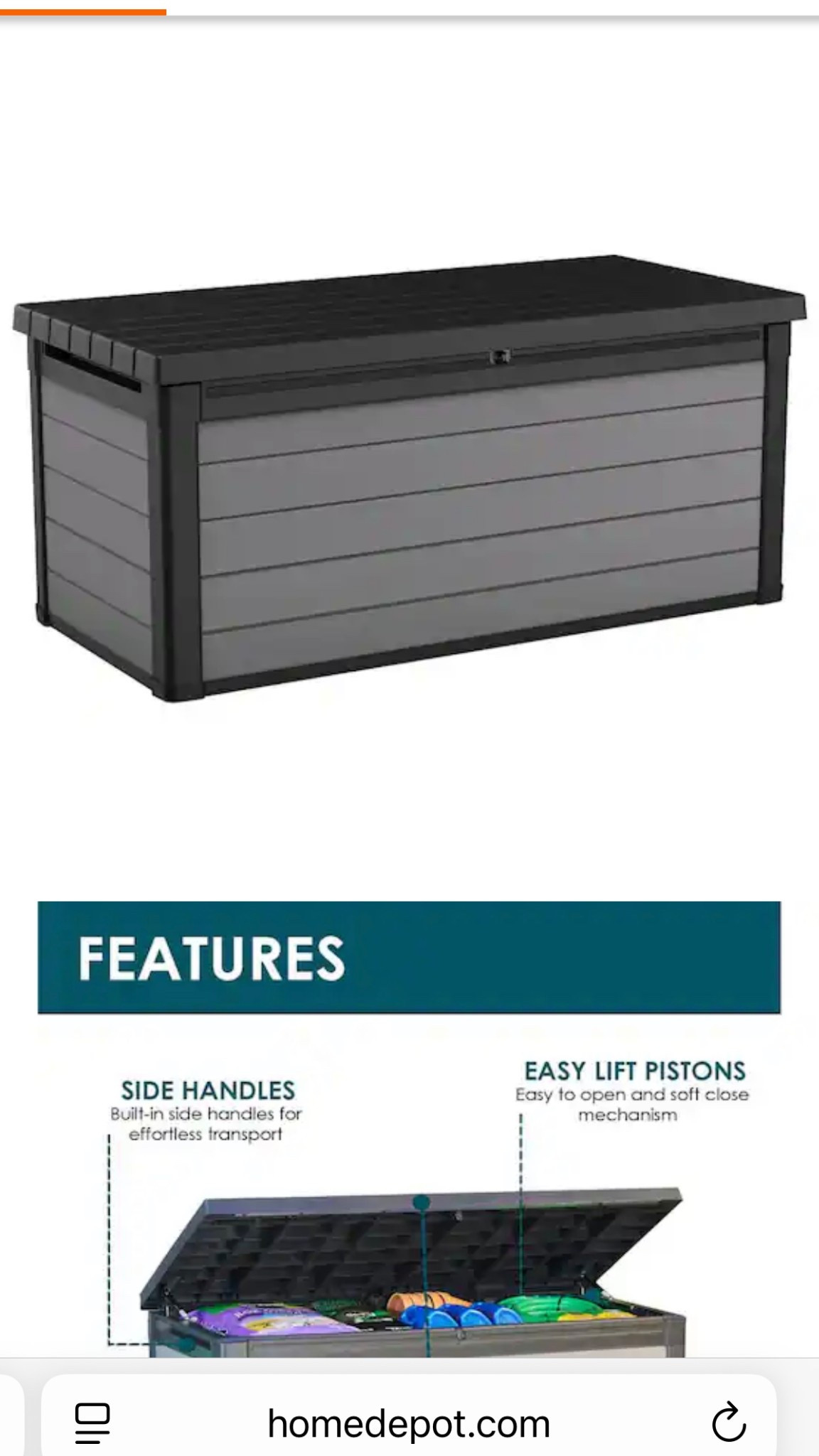 Premier 150 Gal. Resin Large Durable Grey Deck Box for Lawn Outdoor Patio Garden Furniture Storage
Thursday gift, summer essentials, pool storage essentials 

#LTKFamily #LTKMens #LTKHome