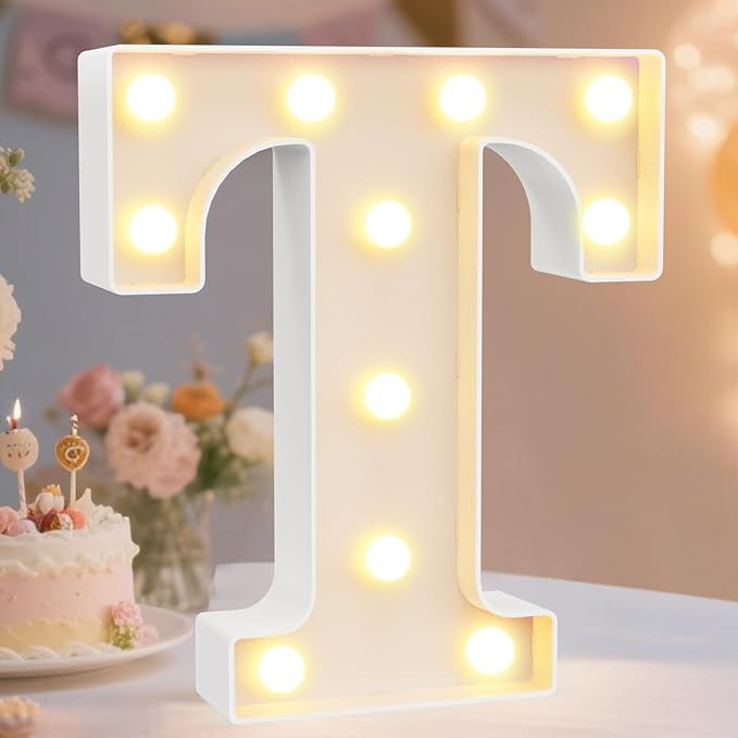 Pooqla LED Marquee Letter Lights Sign, Light Up Alphabet Letter for Home Party Wedding Decoration... | Amazon (US)