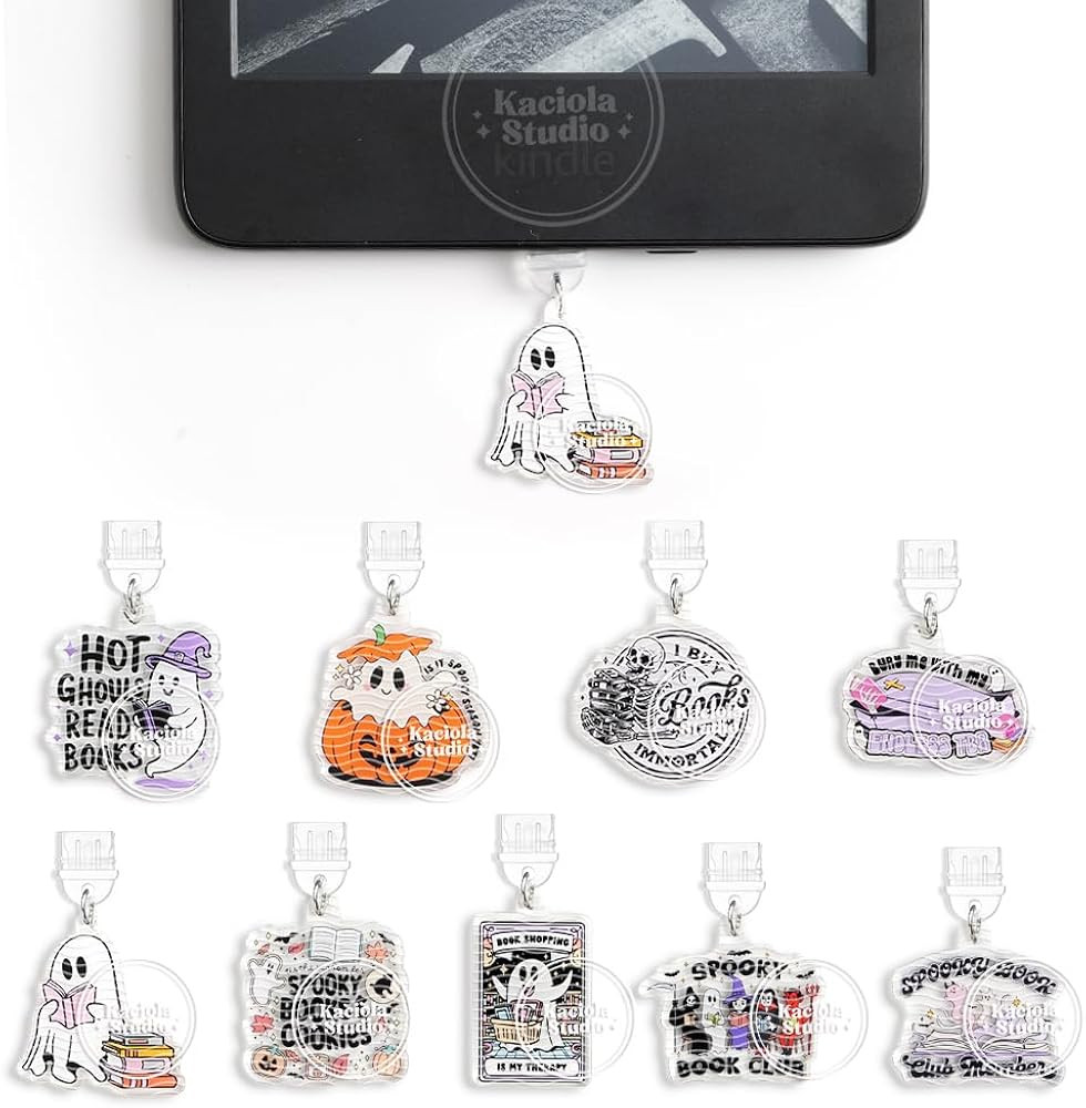 Kaciola 9 Pack Funny Dust Plug Charm Type C for Kindle/E Reader, Dust Plug Accessories for Women,... | Amazon (US)