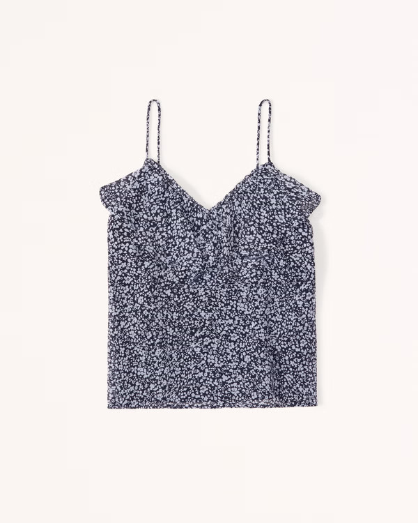 Sheer Ruffle Cami | Abercrombie & Fitch (US)