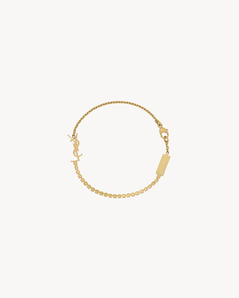 cassandre charm bracelet in metal and rhinestone | Saint Laurent Inc. (Global)