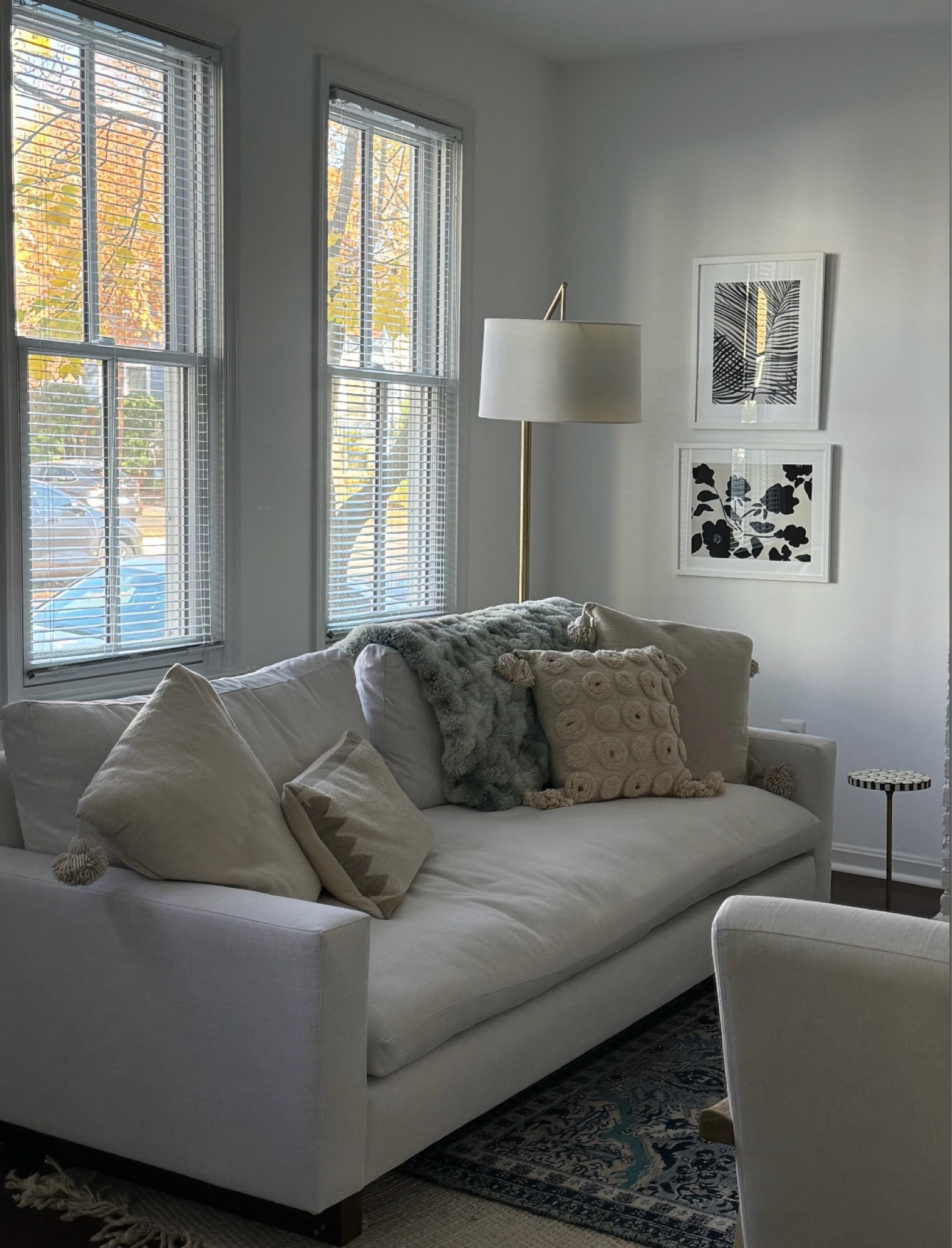 Living Room Decor | Wall Art, throw pillows, floor lamp, throw blankets, side tables currently on sale! 

Anthro home, artfully walls, wall art, gallery wall, Anthropologie, west elm, wayfair, floor lamp, bench seat sofa, white sofa, white couch, anthro holiday, neutral home, boho home, neutral decor, accent wall, living room, living room styling, living room decor

#LTKSaleAlert #LTKCyberWeek #LTKHome