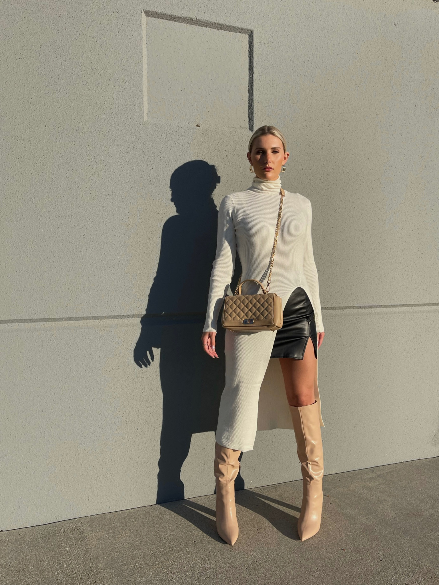 my fav ASTR the label 🤍 hi slit turtleneck sweater 

wearing size S 

#LTKstyletip #LTKSeasonal