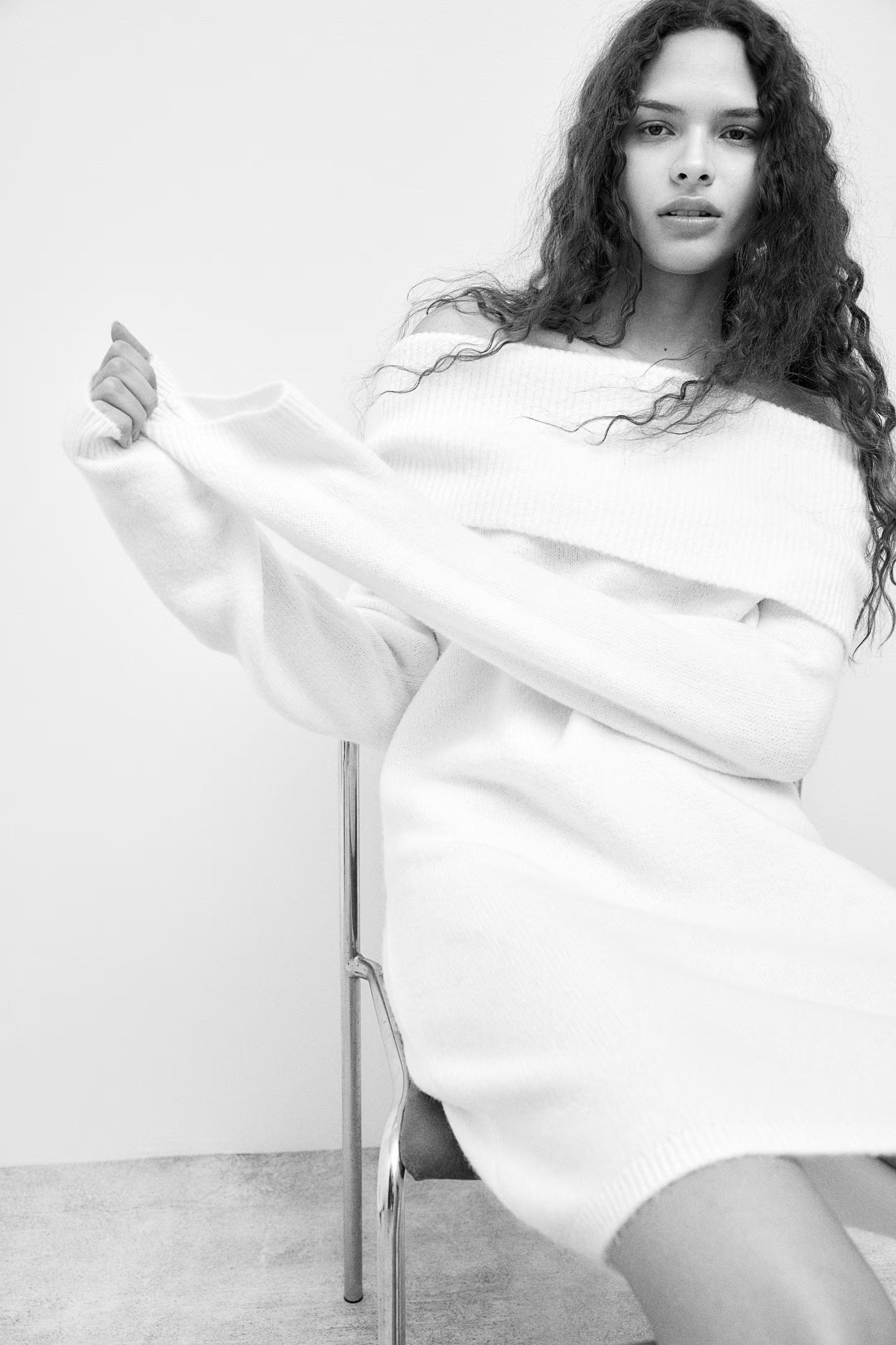 Off-the-Shoulder Knit Dress | H&M (US + CA)
