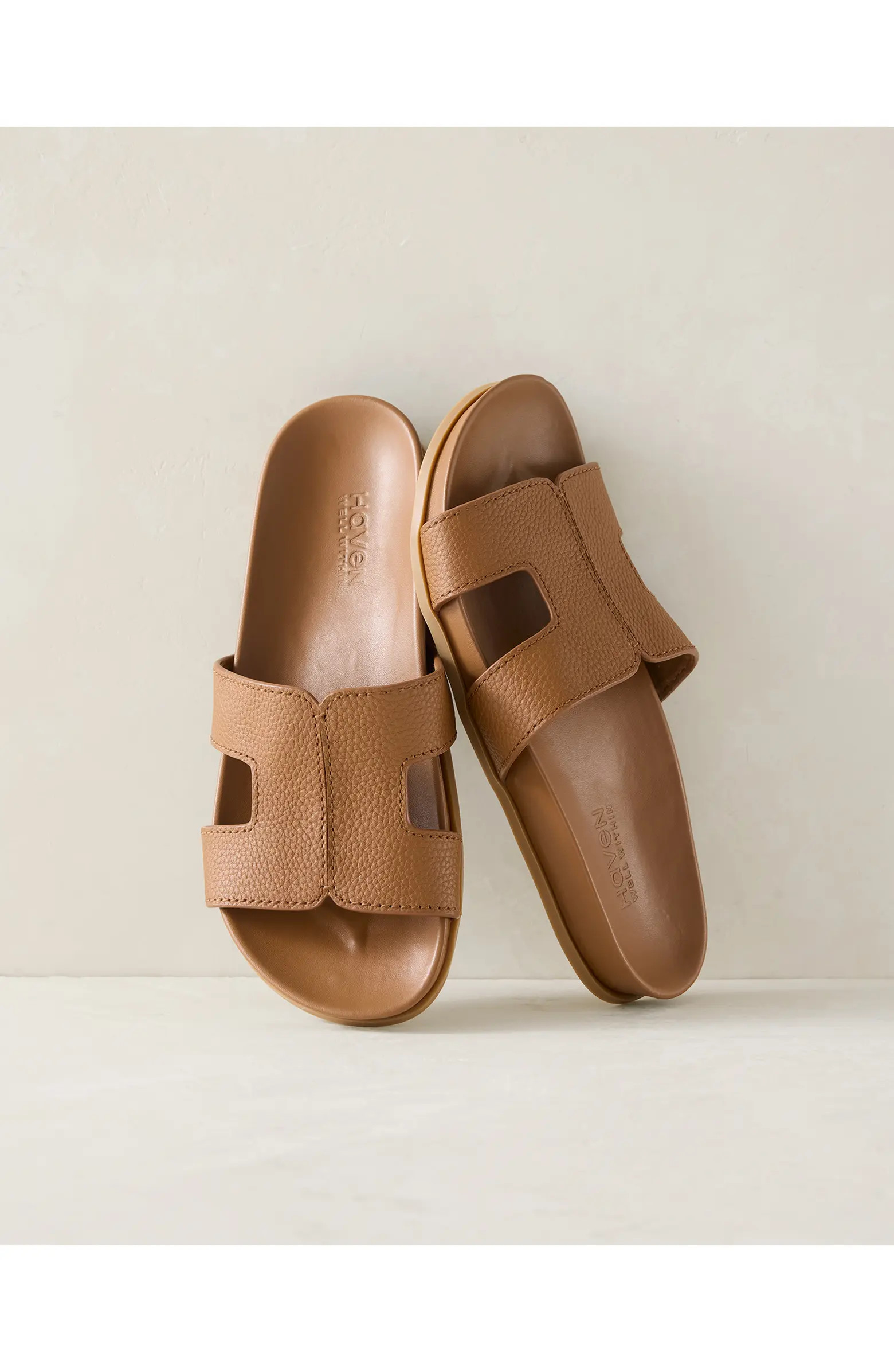 Haven Well Within Leather Cutout Slides | Nordstrom | Nordstrom