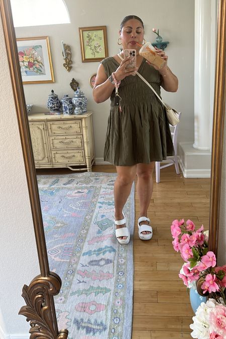 The comfiest, cutest tank mini dress for summer! Currently on sale for 20% off. True to size- I prefer the Large Tall. #midsize #minidress #abercrombie

#LTKFind