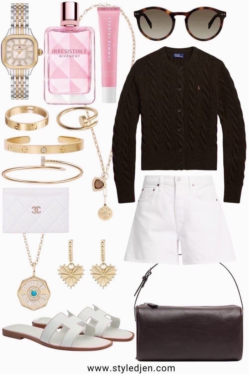 Ralph Lauren cardigan (small), agolde white denim shorts (25)



#LTKSeasonal #LTKFindsUnder100 #LTKootd