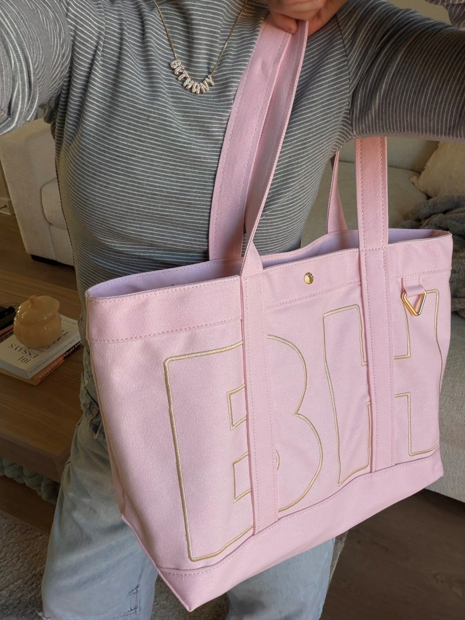 Bauble bar 25% off custom pieces!! This is their best sale all year (better than Black Friday)!!! I got the gold/ pavé bubble letter necklace & I LOVE it!!! Got the med size alpha tote in soft pink with desert tan initials ✨

#LTKSaleAlert #LTKHoliday #LTKGiftGuide

#LTKHoliday #LTKCyberWeek #LTKGiftGuide