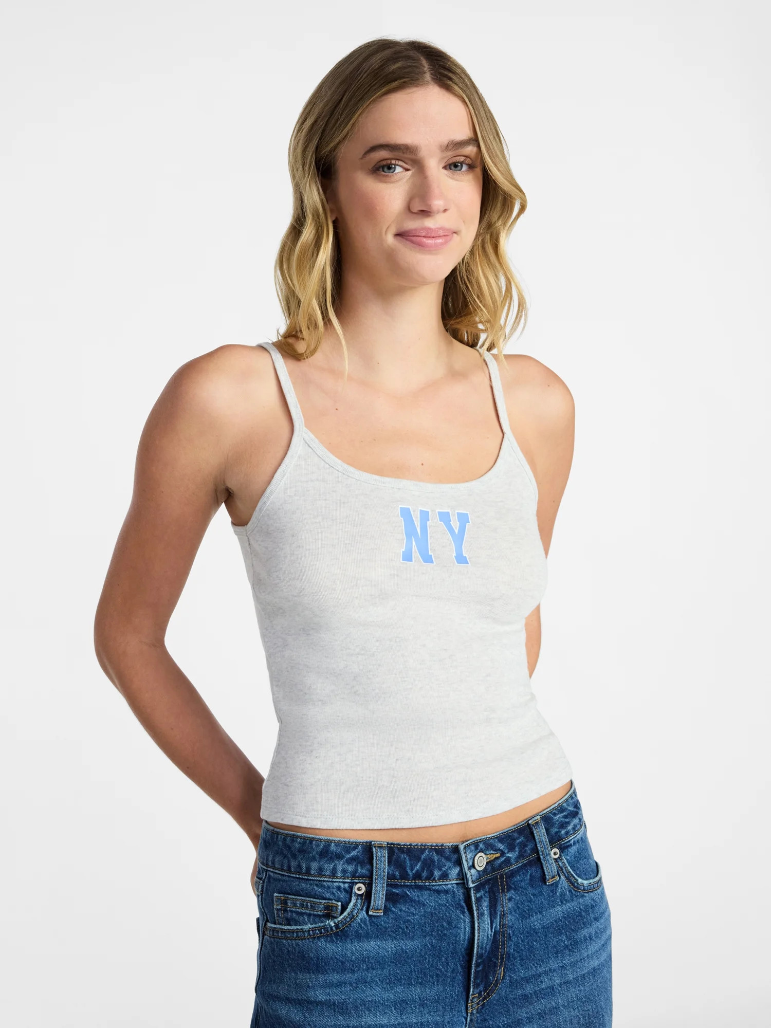 No Boundaries Scoop Cami, Women's XXS-XXL | Walmart (US)