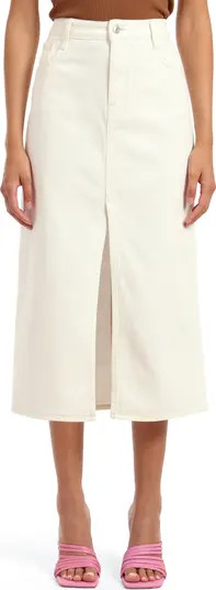 Marin Front Slit Denim Midi Skirt | Nordstrom