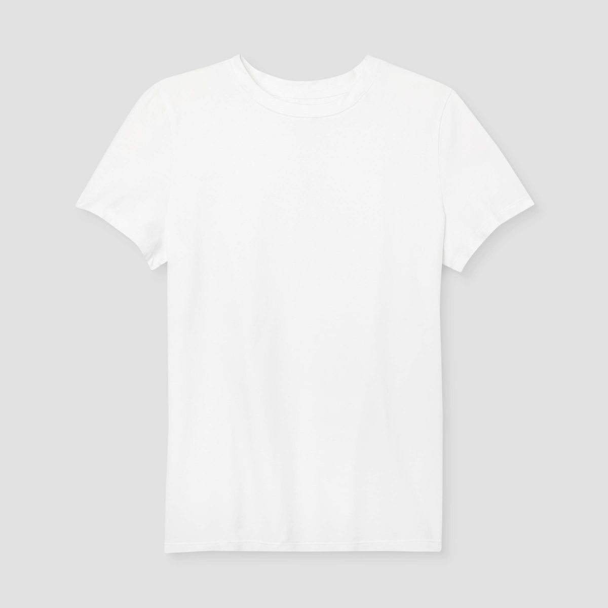 Women's Short Sleeve T-Shirt - A New Day™ White XS: Cotton Spandex Blend, Crew Neck, Pullover S... | Target