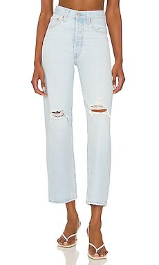 LEVI'S Ribcage Straight Ankle in Ojai Up from Revolve.com | Revolve Clothing (Global)