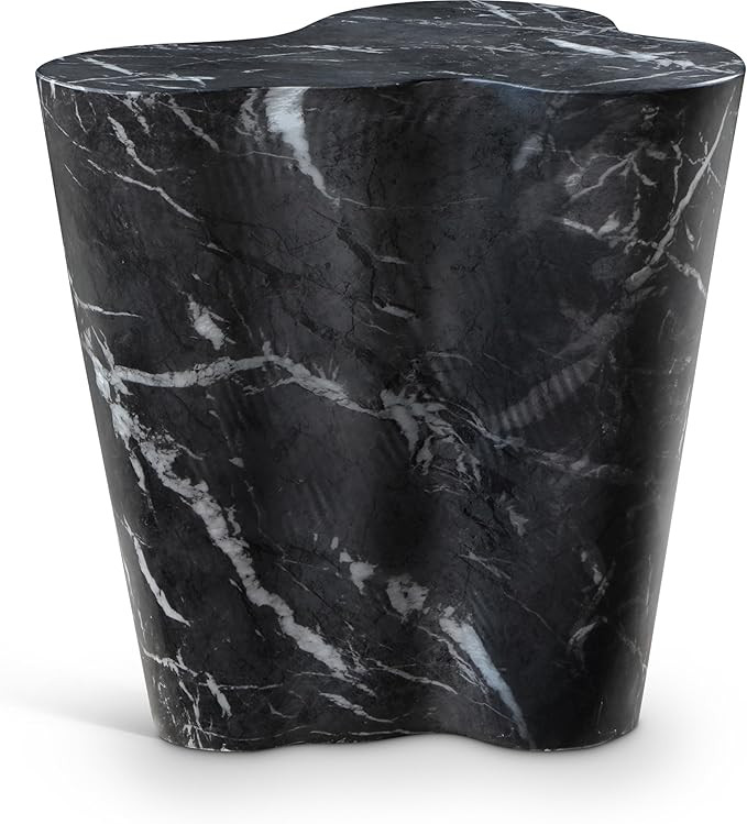Meridian Furniture 99033Black-ET Monza Collection Art Deco Marble Finish Indoor/Outdoor Concrete ... | Amazon (US)