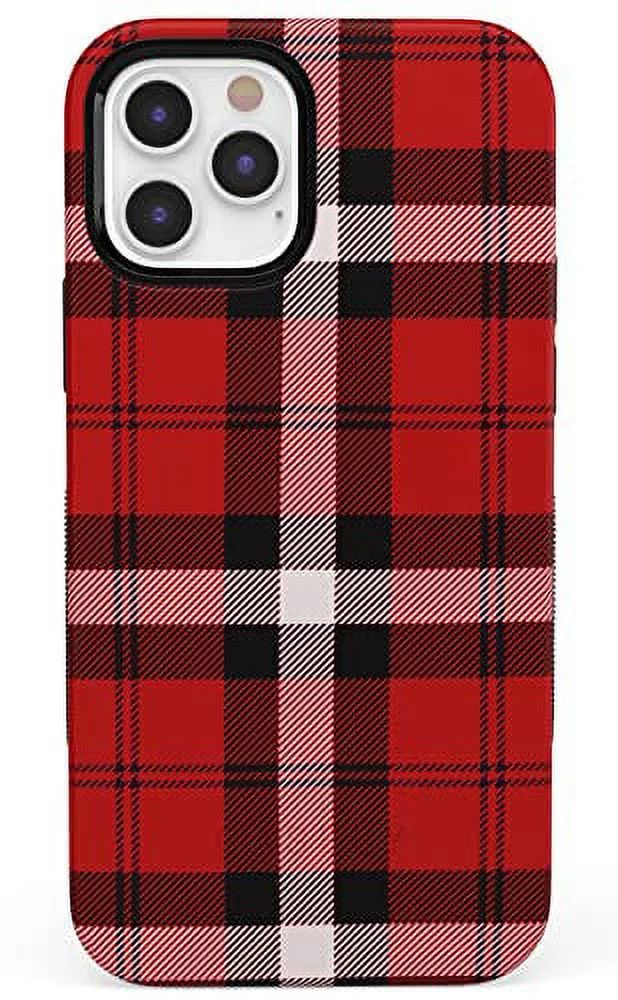Casely iPhone 12/12 Pro Phone Case | As if! Red Plaid iPhone Case 360 Degree Coverage for Your Ph... | Walmart (US)