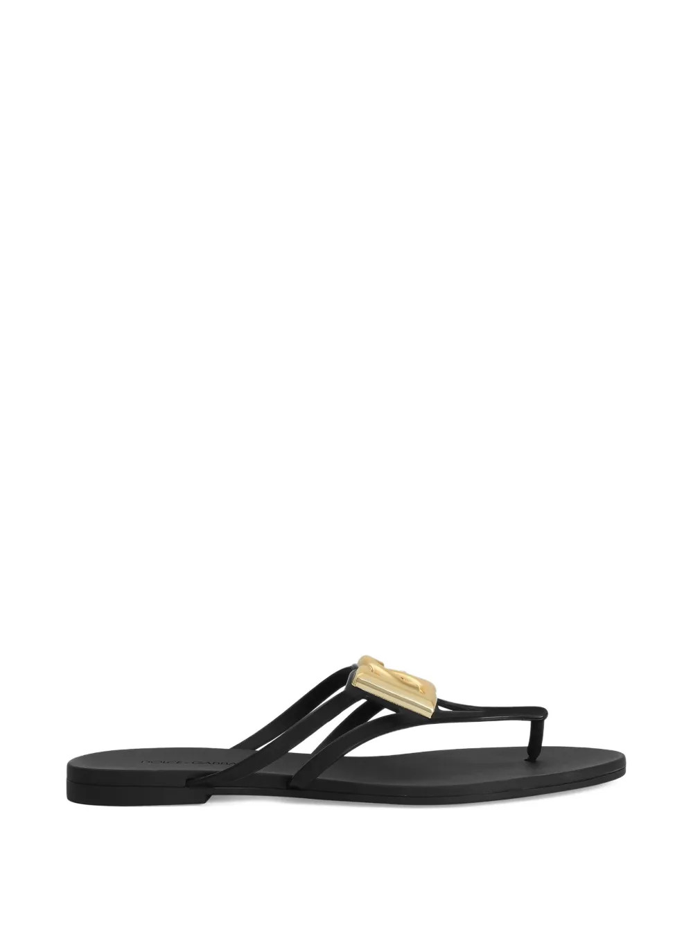Dolce & Gabbana Logo Plaque flip-flops | Black | FARFETCH | Farfetch Global