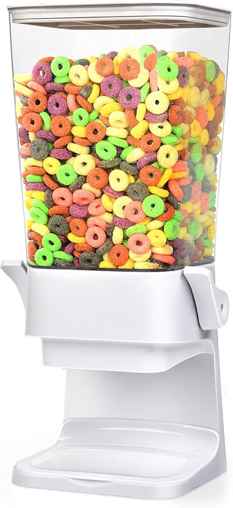 Cereal Dispenser Countertop Large Cereal Containers Storage Dispenser For Pantry Dry Food Dispens... | Amazon (US)