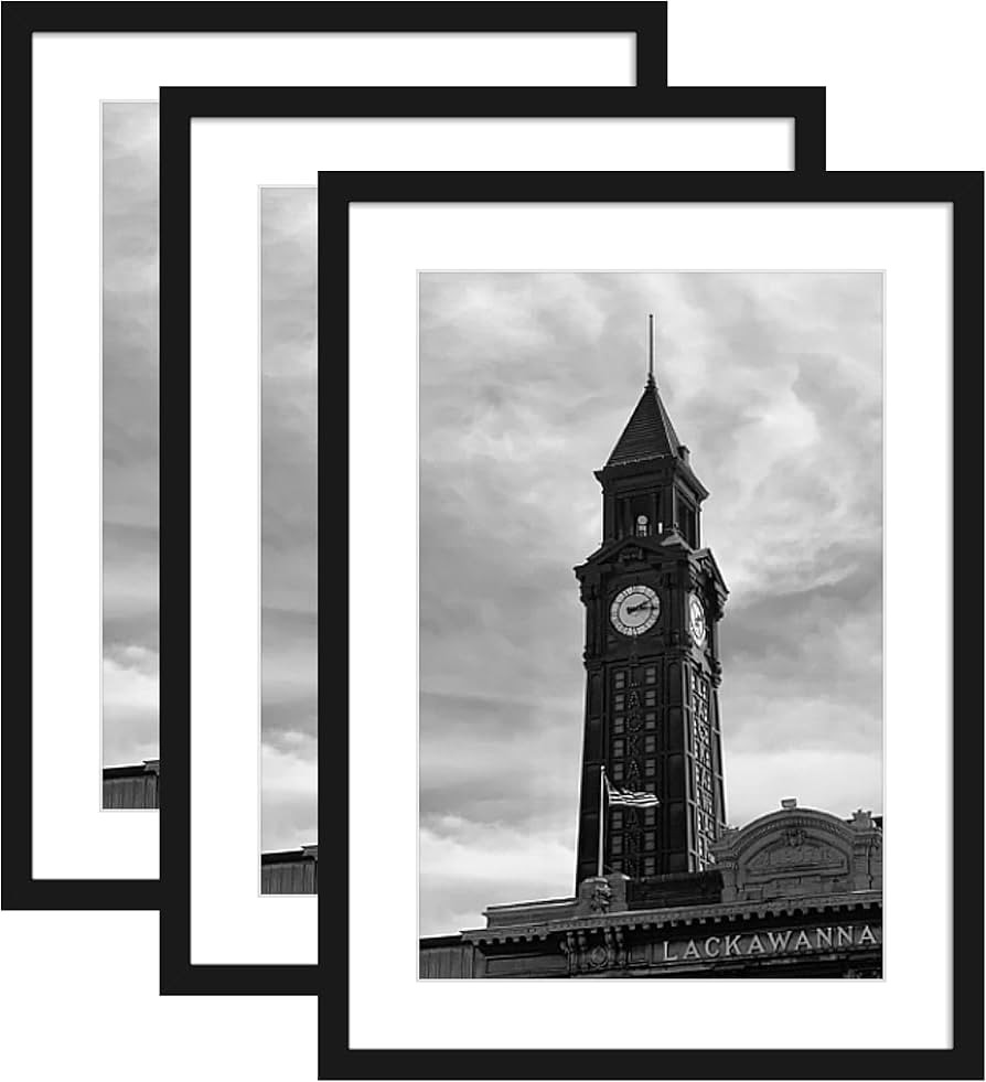Wiscet 20x28 Picture Frame Set of 3, Display Pictures 16x24 with Mat or 20 x 28 Poster Frame With... | Amazon (US)